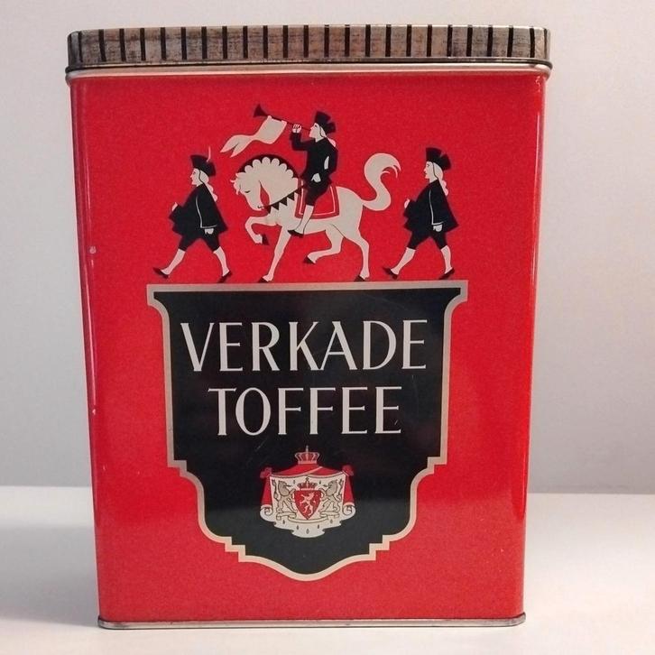 Vintage Verkade Toffee Blik, Antiek en Kunst, Curiosa en Brocante, Ophalen of Verzenden