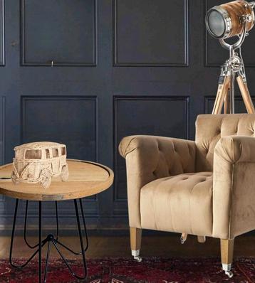 Rivièra maison manhattan coffee table 48,5 hoog50 dia cm beschikbaar voor biedingen