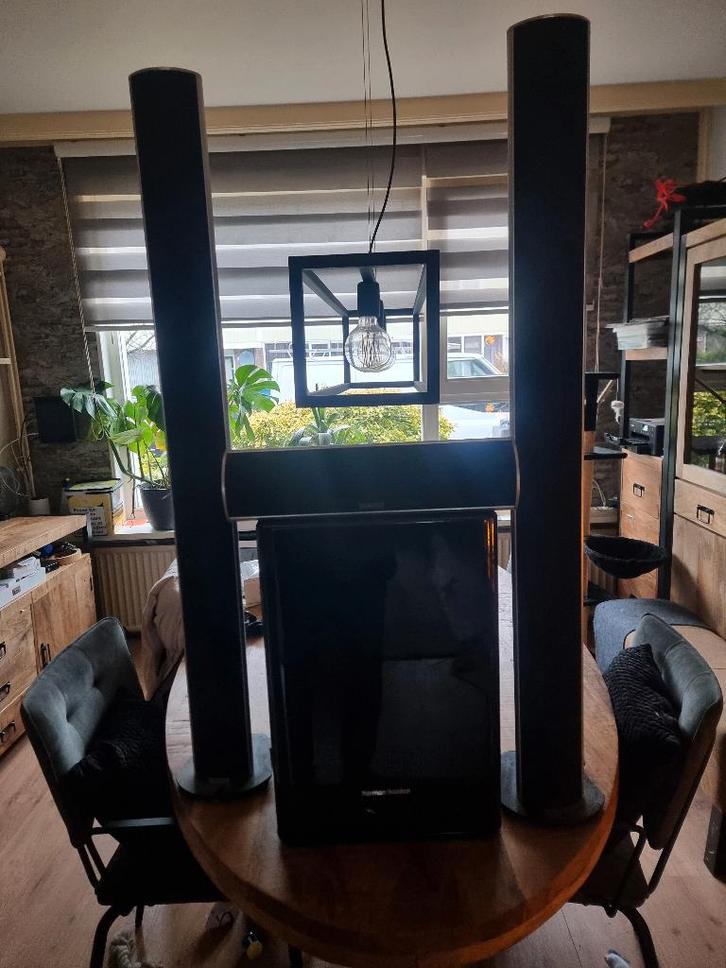 topstaat piega boxen, Audio, Tv en Foto, Luidsprekers, Zo goed als nieuw, Front, Rear of Stereo speakers, 120 watt of meer, Overige merken