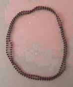 Kunststof Ketting 100 cm lichtbruin, Sieraden, Tassen en Uiterlijk, Kettingen, Ophalen of Verzenden, Zo goed als nieuw, Bruin