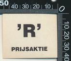 Sticker: R Prijsaktie, Ophalen of Verzenden, Zo goed als nieuw, Bedrijf of Vereniging
