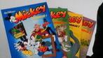 mickey maandblad nr 1-6-7-8 uit 1981, Boeken, Meerdere stripboeken, Ophalen of Verzenden, Zo goed als nieuw