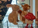 Grote Knuffels Haas, Eekhoorn en een paddestoel!, Ophalen of Verzenden, Zo goed als nieuw, Konijn