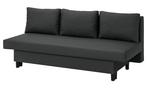 3-zits slaapbank, Knisa donkergrijs, Ophalen, Tweepersoons, 190 cm of minder, Zo goed als nieuw