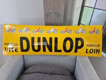 Emaille Dunlop Banden reclame bord mooie reproductie. beschikbaar voor biedingen