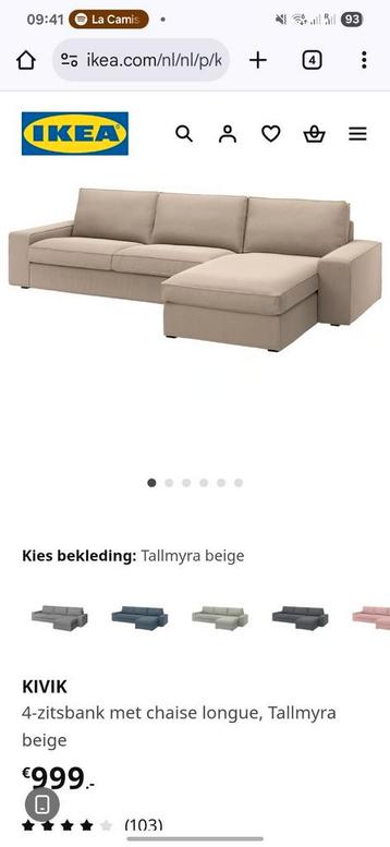 Ikea kivik 4-zitsbank