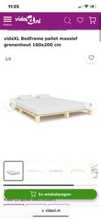 Wood Bedframe, Ophalen, Tweepersoons, Zo goed als nieuw, 200 cm