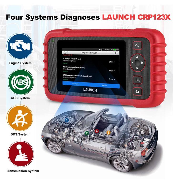 Launch 123X OBD auto diagnose uitlezen resetten, Auto diversen, Autogereedschap, Ophalen of Verzenden