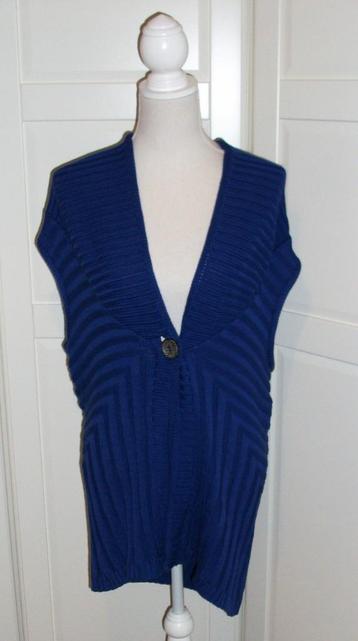 Capuccino Knithouse nieuw blauw mouwloos vest M, valt als XL beschikbaar voor biedingen