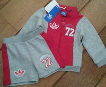 *SALE* Adidas sweatvest + short maat 80 *NieuW*  beschikbaar voor biedingen