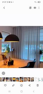 Gordijnen inbetweens lichtgrijs, Huis en Inrichting, Ophalen of Verzenden, Zo goed als nieuw, 200 cm of meer, 200 cm of meer