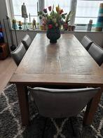 Mooie eettafel 220x100, Huis en Inrichting, Tafels | Eettafels, Ophalen, Teakhout, 200 cm of meer, 50 tot 100 cm