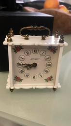 Vintage mechanische nachtkastje klok/wekker merk JERGER, Antiek en Kunst, Antiek | Klokken, Ophalen of Verzenden