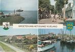 VLIELAND Veerboot Panorama Dorpsstraat Haven Groeten, Gelopen, 1960 tot 1980, Waddeneilanden, Verzenden