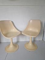 2 vintage tulp stoelen tulip eero saarinen, Huis en Inrichting, Stoelen, Gebruikt, Onbekend, Ophalen of Verzenden, Onbekend