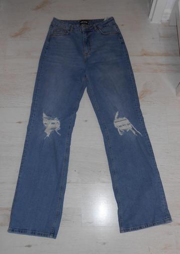 Pieces wide leg spijkerbroek blauw mt 30 ( 38/40) beschikbaar voor biedingen
