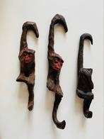 Vintage houten hangers (3) Zwarte Woud Chimps, Antiek en Kunst, Ophalen of Verzenden