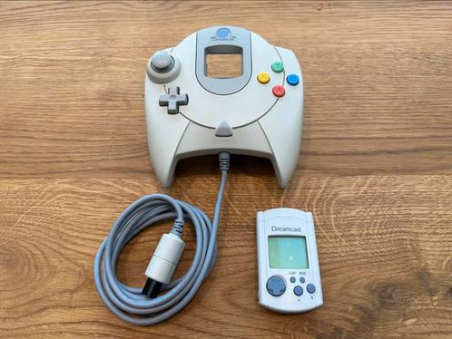 Controllers SEGA Dreamcast + VMU in zeer goede staat, Spelcomputers en Games, Spelcomputers | Sega, Zo goed als nieuw, Saturn of Dreamcast