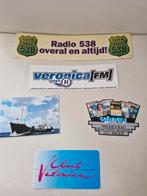 5 x Radio 538 & Veronica Stickers en Plaatjes Verzameling, Ophalen of Verzenden, Gebruikt