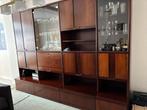 braziliaans palisander houten wand kast, Huis en Inrichting, Kasten | Wandmeubels, Ophalen, Gebruikt, 200 cm of meer