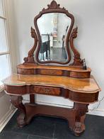 Antieke Kaptafel met Spiegel, Ophalen of Verzenden, Overige vormen, 100 tot 150 cm, 150 tot 200 cm
