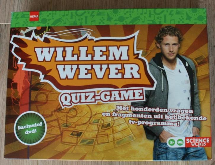 Bordspel Willem Wever Quiz-Game met DVD, Hobby en Vrije tijd, Gezelschapsspellen | Overige, Zo goed als nieuw, Een of twee spelers