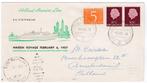 S.S. Statendam Holl/ America Line - Maiden voyage 1957-brief, Verzamelen, Scheepvaart, Gebruikt, Motorboot, Kaart, Foto of Prent