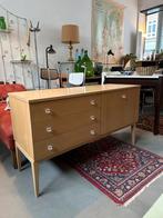 Vintage dressoir, tv-kast, mid century ladekast met klep, Huis en Inrichting, Kasten | Wandmeubels, Minder dan 100 cm, Gebruikt