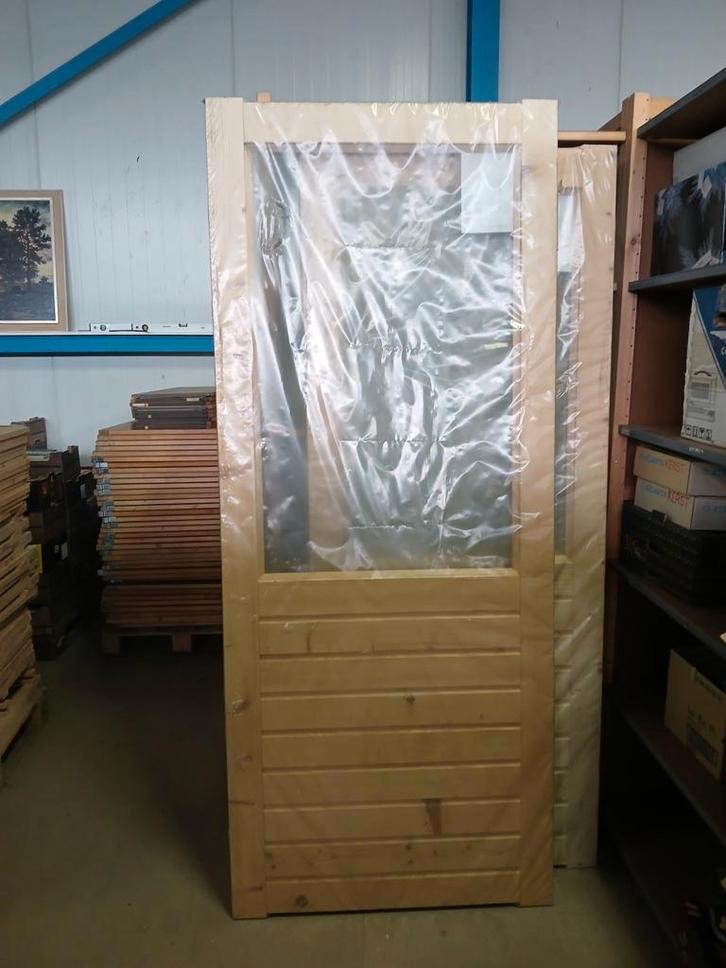 Cando vuren buitendeur NIEUW!, Doe-het-zelf en Verbouw, Deuren en Horren, Nieuw, Buitendeur, 200 tot 215 cm, 80 tot 100 cm, Hout