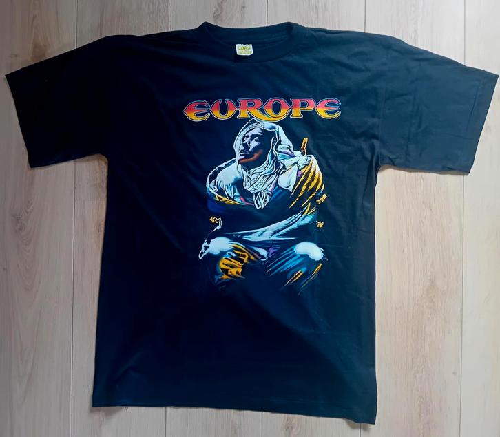 Europe shirt tour band vintage retro rock hardrock Tempest, Kleding | Heren, T-shirts, Zo goed als nieuw, Maat 56/58 (XL), Zwart