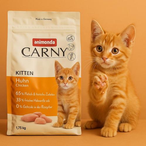 Animonda Carny KITTEN Kip - Hoogwaardig kwaliteitsvoer, Dieren en Toebehoren, Dierenvoeding, Kat, Ophalen of Verzenden