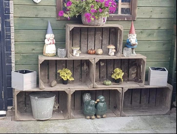 Authentieke Fruitkisten - Sfeervol & Praktisch!, Tuin en Terras, Kassen, Gebruikt, Overige materialen, Ophalen