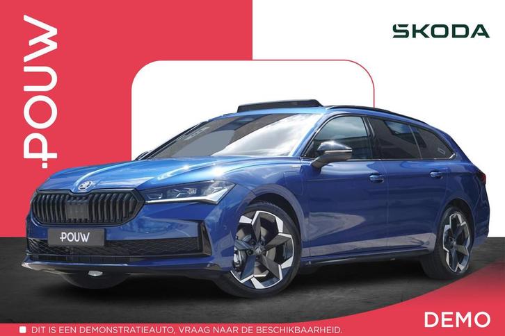 Skoda Superb Combi 1.5 TSI 204pk PHEV DSG Sportline Business, Auto's, Skoda, Bedrijf, Te koop, Superb, 360° camera, ABS, Achteruitrijcamera