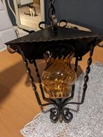 vintage smeedijzeren hanglamp, Antiek en Kunst, Antiek | Lampen, Ophalen