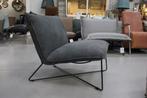 2 x luxe fauteuil EARL Jess Design metaal echt leer zwart, Ophalen, 75 tot 100 cm, Zo goed als nieuw, Metaal