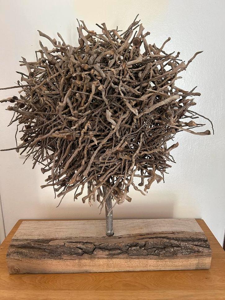 Houten Decoratie Ornament, Huis en Inrichting, Woonaccessoires | Overige, Zo goed als nieuw, Ophalen