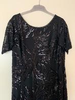 Galajurk Jurk met paillet zwart maat 50, Kleding | Dames, Ophalen of Verzenden, Gedragen, Zwart, Jurk