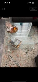 Glazen Salontafel 90/90, Ophalen, Minder dan 50 cm, 50 tot 100 cm, Modern