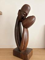 Romantisch afrikaans 70's beeld hout, Ophalen