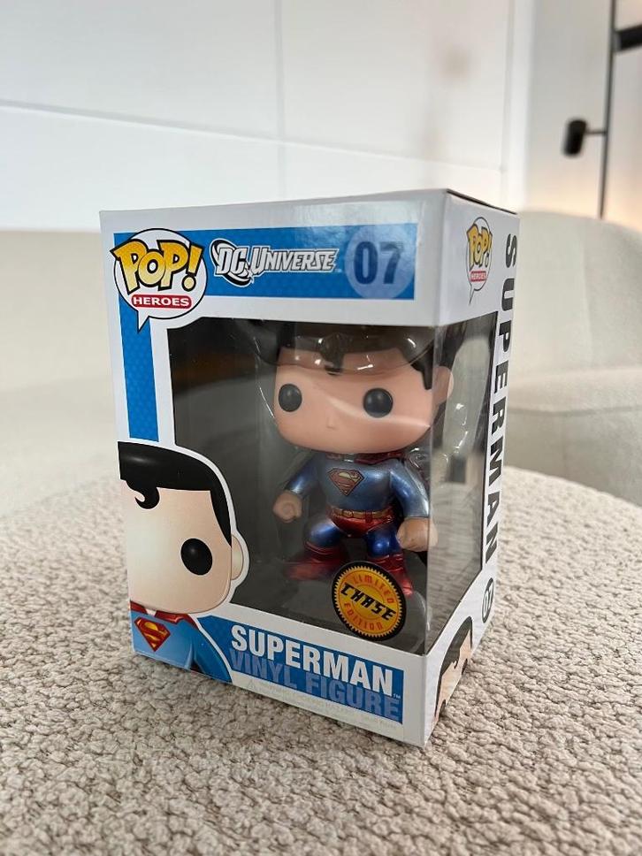 Funko Superman 07 Metallic Chase, Verzamelen, Poppetjes en Figuurtjes, Gebruikt, Ophalen of Verzenden