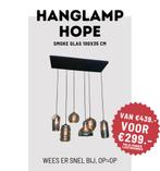 Hanglamp Hope 100x35 uit showroom, Ophalen, Nieuw, Glas, Minder dan 50 cm