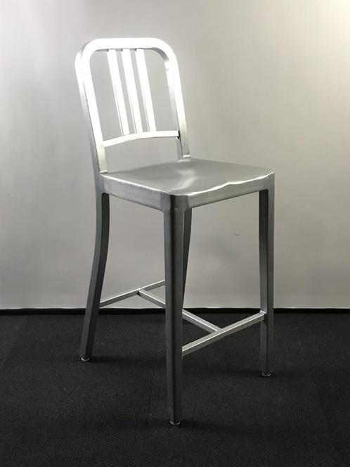 Design barkruk - Aluminium uniek en bijzonder!, Huis en Inrichting, Barkrukken, Gebruikt, 90 cm of meer, Metaal, 5 krukken of meer
