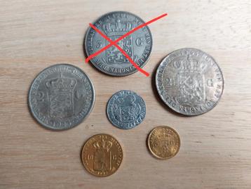5 reproductie munten Nederland 10 & 5 gulden Rijksdaalder beschikbaar voor biedingen