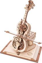 Robotime - Magic Cello - Houten Modelbouw - Muziekdoos, Verzenden, Nieuw