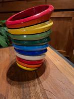 Regenboog vaas in goede staat, Overige kleuren, Ophalen of Verzenden, Minder dan 50 cm, Glas