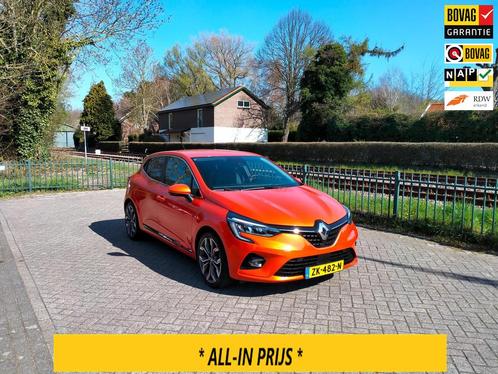Renault Clio 1.0 TCe Intens luxe uitv. clima navi LAGE KM AL, Auto's, Renault, Bedrijf, Te koop, Clio, ABS, Airbags, Airconditioning