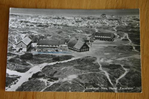 Ameland Nes, hotel Excelsior met camping Duinoord, Verzamelen, Ansichtkaarten | Nederland, Waddeneilanden, 1960 tot 1980, Ophalen of Verzenden