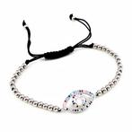 Zilverkleurige Roestvrij Stalen Kralen Armband met Turks Oog, Sieraden, Tassen en Uiterlijk, Armbanden, Staal, Birgitta-Gracht 33, 6465 EL Kerkrade, Nederland