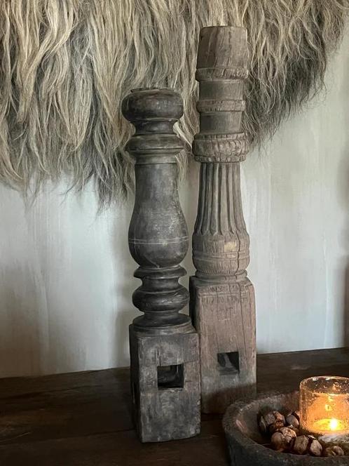 Oude balusters uit India, Huis en Inrichting, Woonaccessoires | Overige, Nieuw, Ophalen of Verzenden