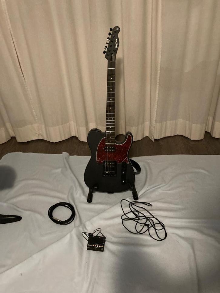 Harley Benton TE-20HH SBK Standard Series, Muziek en Instrumenten, Snaarinstrumenten | Gitaren | Elektrisch, Zo goed als nieuw